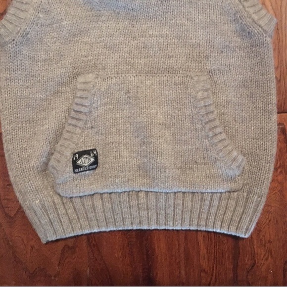 Toddler Boy Grey Sweater Vest - Picture 4 of 6